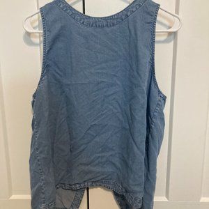 GAP open back tank top size Large